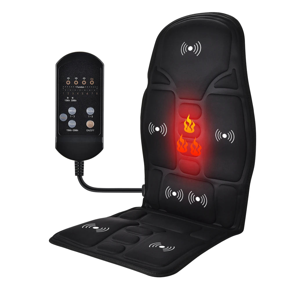 20000fcfa Coussin de massage électrique portable à vibration complète du corps à usage domestique ou en voiture avec fonction de chauffage pour le massage du dos et des fesses
