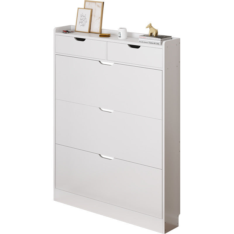 38500 FCFA Armoire à chaussures en bois à coin étroit de grande capacité avec 2 tiroirs pour le rangement