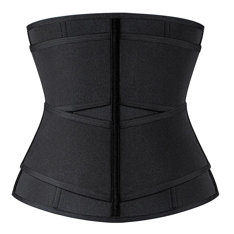 8000fcfa Corset d'entraînement en néoprène pour femmes taille plus deux ceintures serre-taille en latex avec fermeture éclair