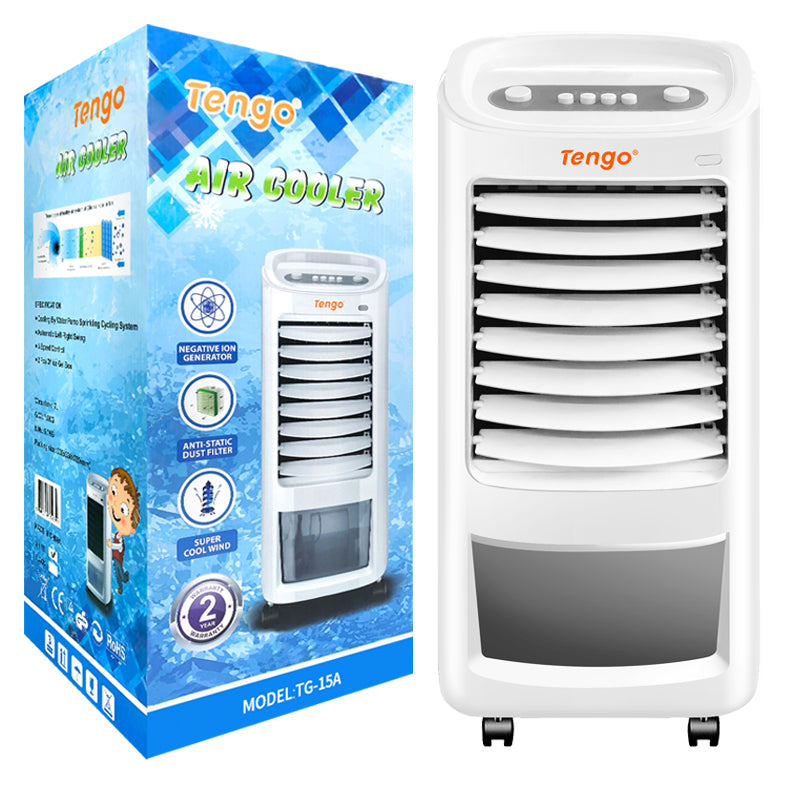 65000 FCFA Climatiseur à eau électrique Tengo TG 15A, nouveau modèle 2022, refroidisseur d'air pour processeur, utilisation d'eau, refroidisseur d'air de 120 litres, petit