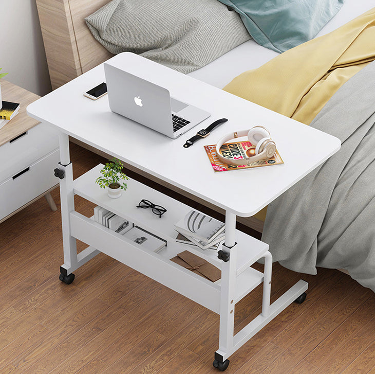 23000 FCFA Table d'ordinateur portable ergonomique moderne et simple bureau de PC convertible avec rangement bureau d'ordinateur en bois réglable par levage manuel mobile