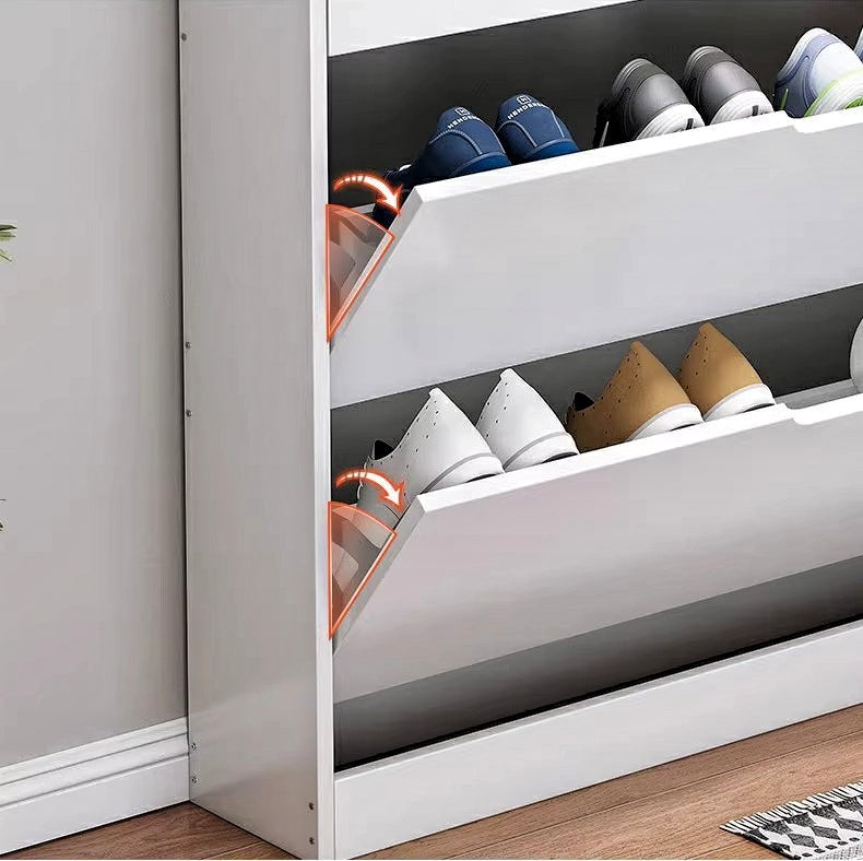 38500 FCFA Armoire à chaussures en bois à coin étroit de grande capacité avec 2 tiroirs pour le rangement