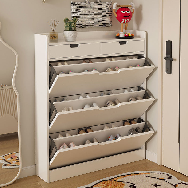 38500 FCFA Armoire à chaussures en bois à coin étroit de grande capacité avec 2 tiroirs pour le rangement