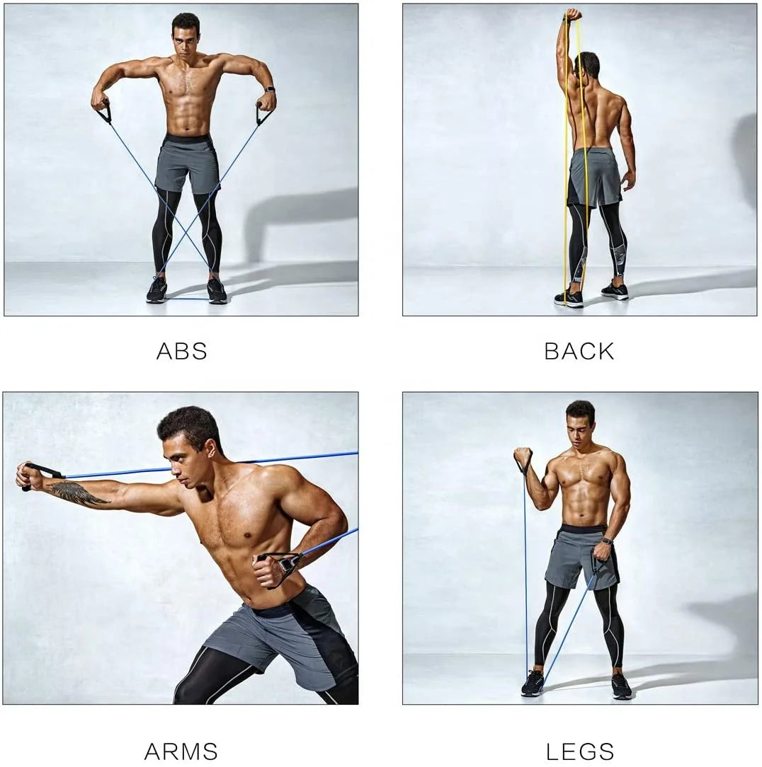 10000fcfa Ensemble de bandes de résistance 150lb, bandes de Fitness