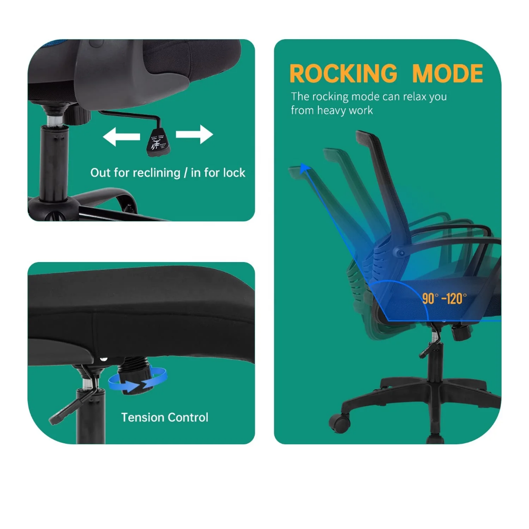 38000fcfa Chaise de Bureau Ergonomique en Maille Respirante