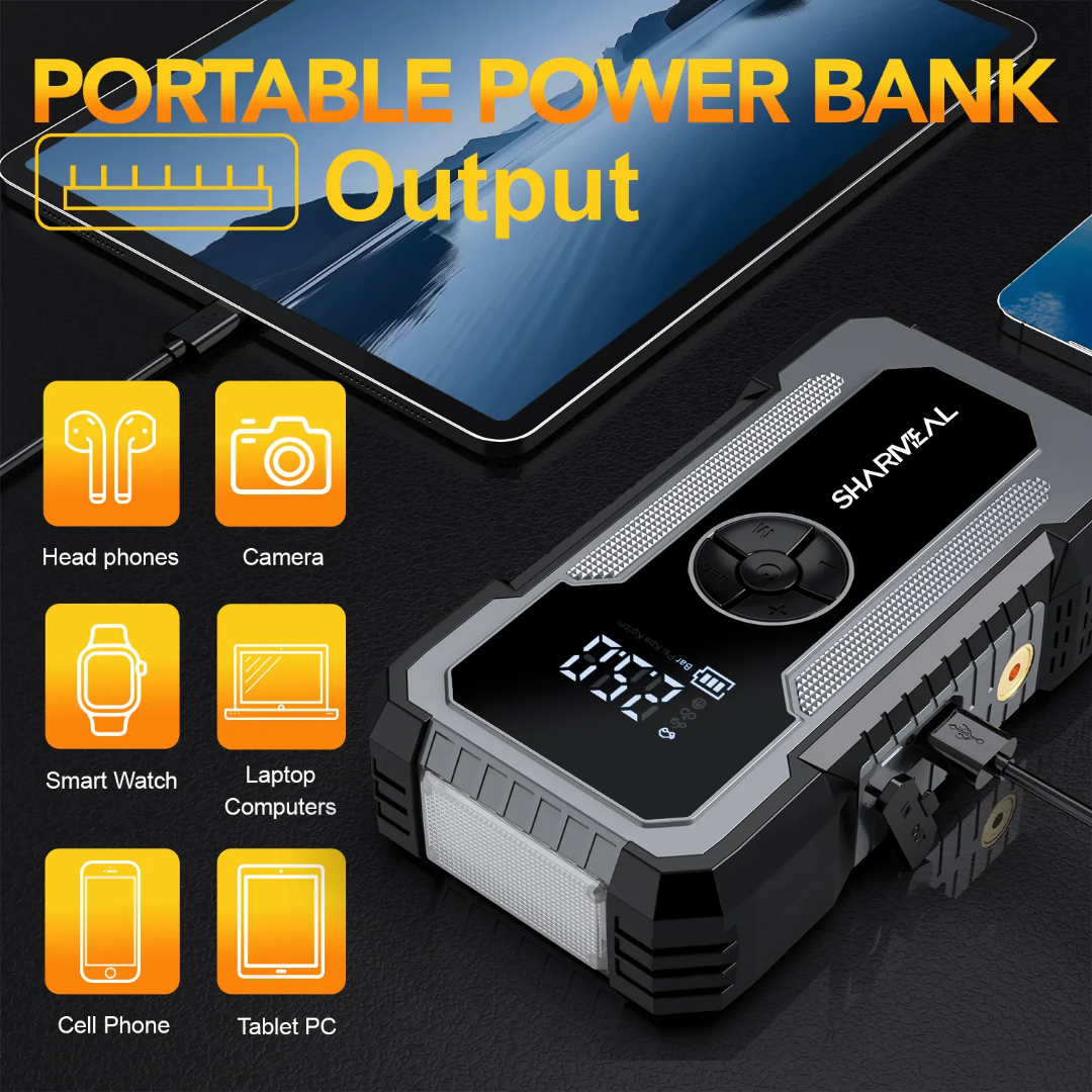 50000fcfa Compresseur d'air portable avec power bank
