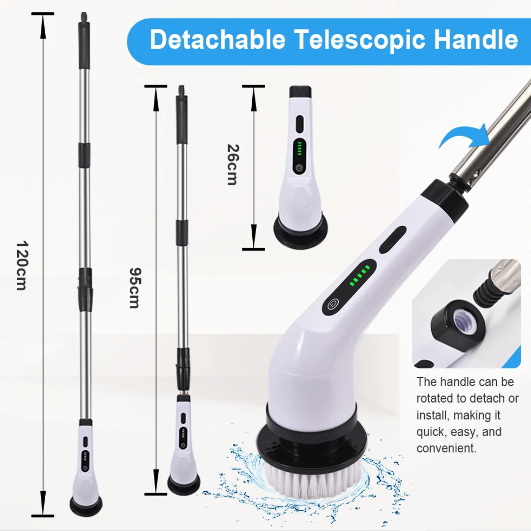 16000fcfa Brosse de nettoyage électrique multifonction 9 en 1