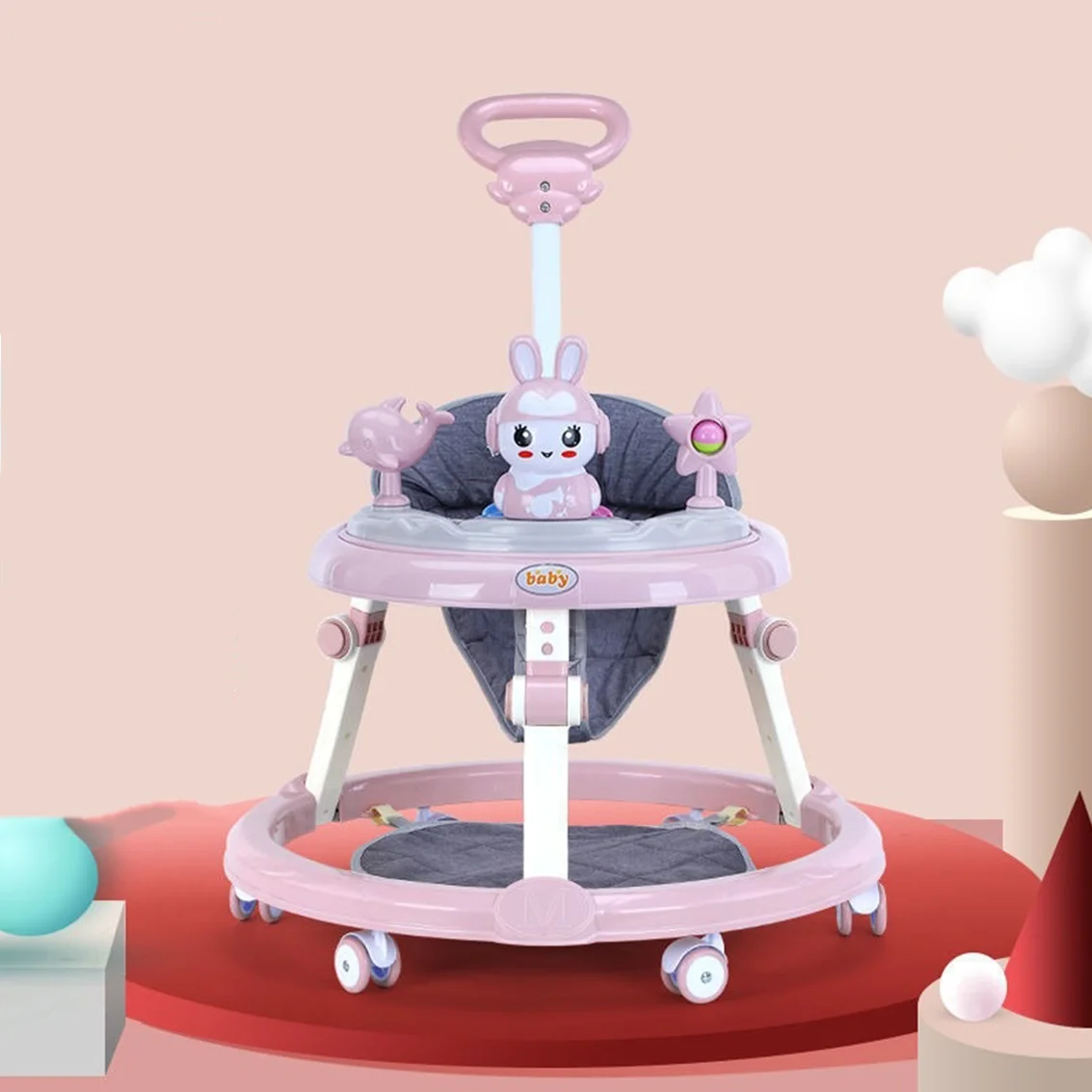 25000fcfa Trotteur Bébé Multifonction avec Pare-soleil – Confort, Éveil et Sécurité
