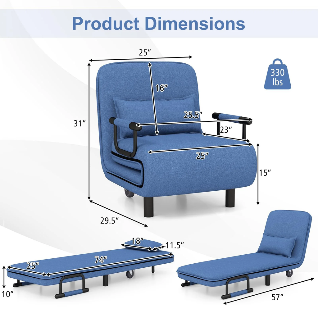 45000fcfa Fauteuil Convertible 2-en-1 – Confort, Élégance et Praticité