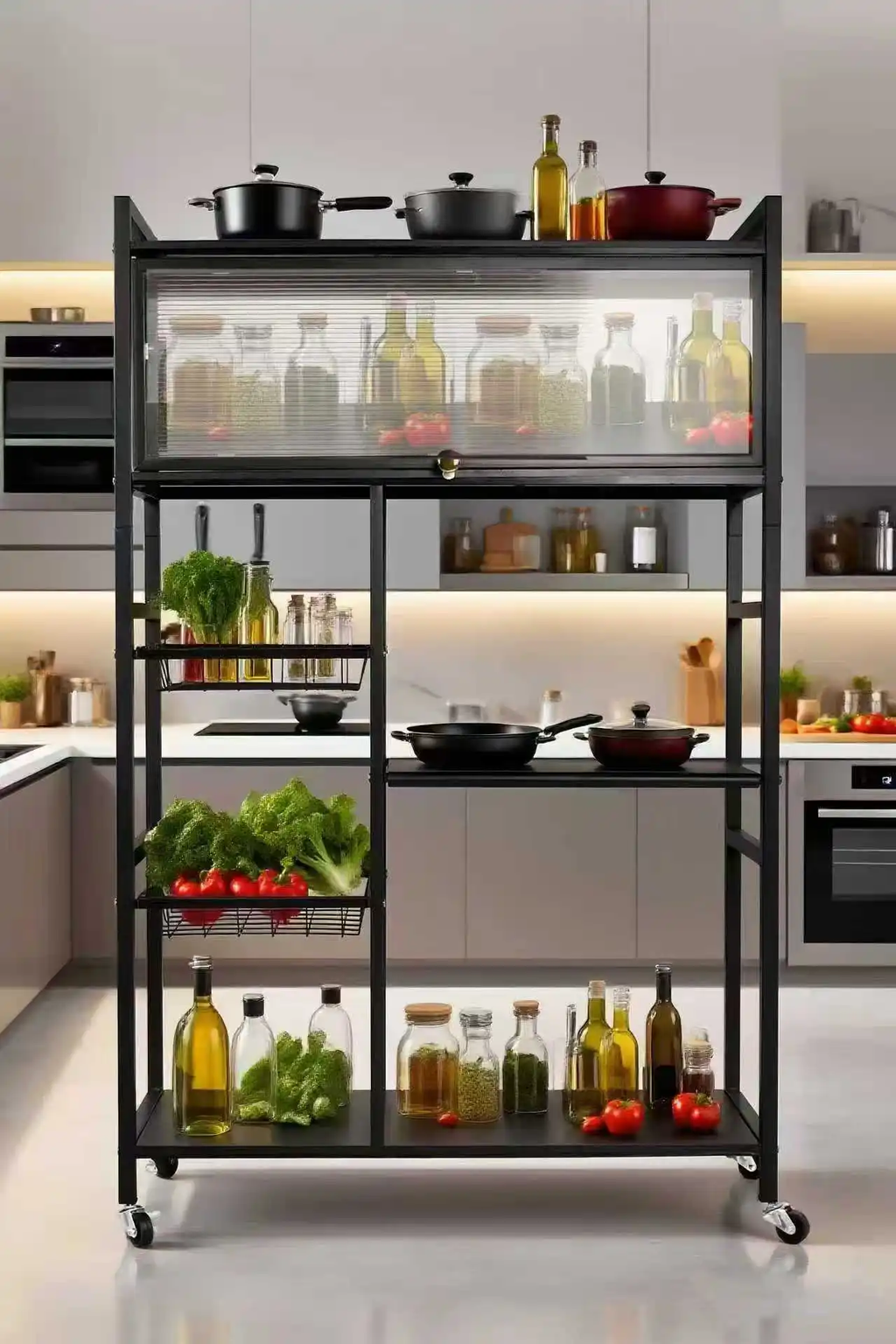 33500fcfa Étagère de Cuisine Multifonction – Organisateur de Rangement Grande Capacité