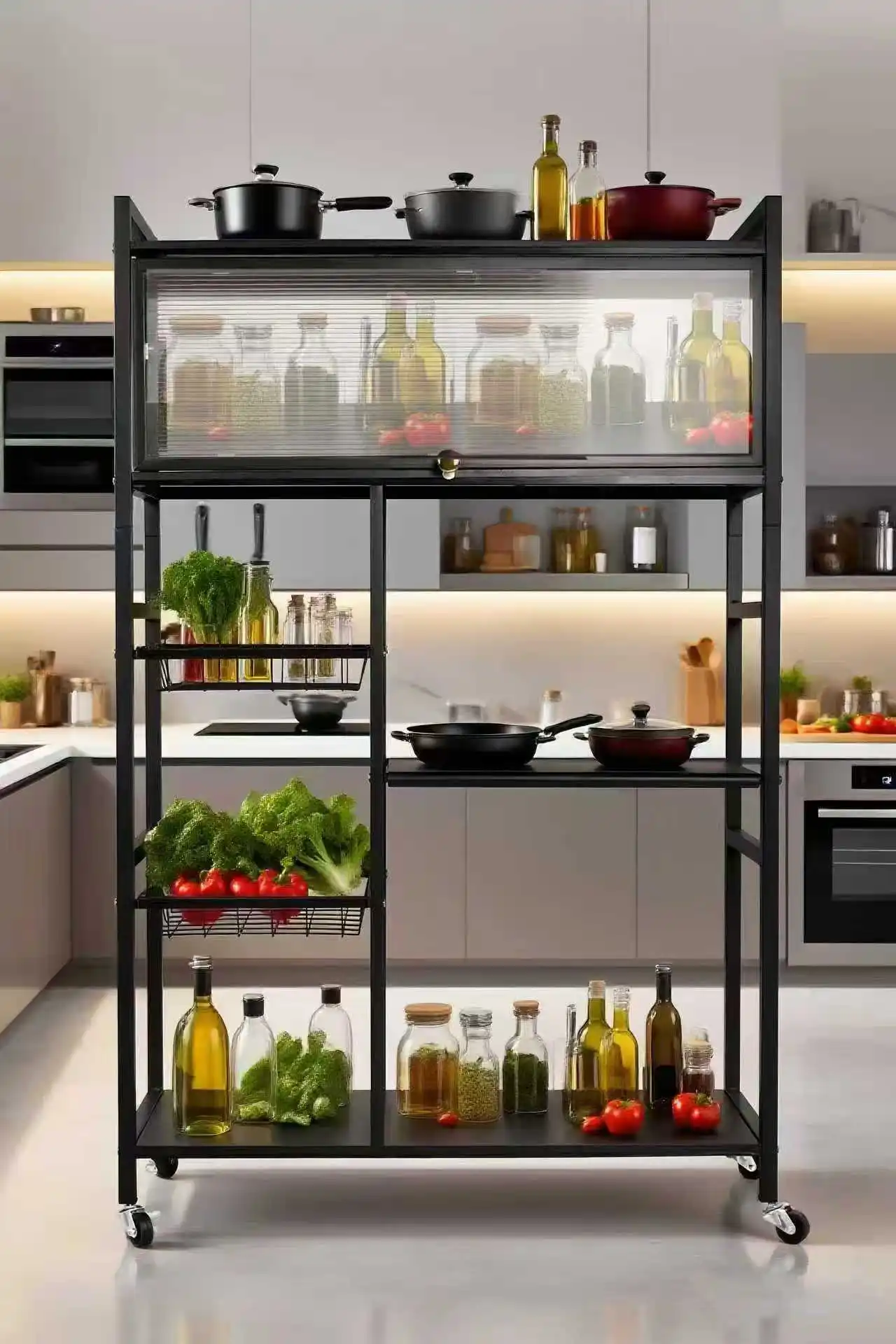 33500fcfa Étagère de Cuisine Multifonction – Organisateur de Rangement Grande Capacité