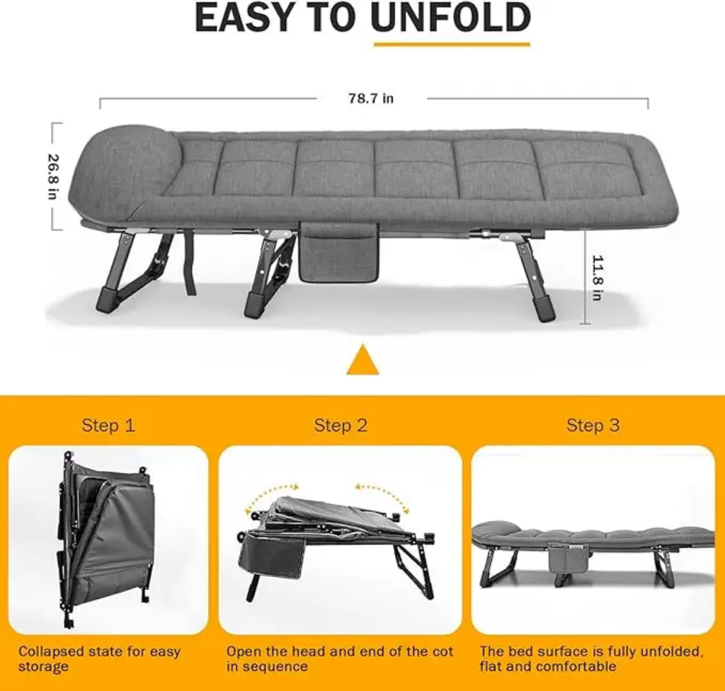 55000fcfa Chaise pliante multifonction grise