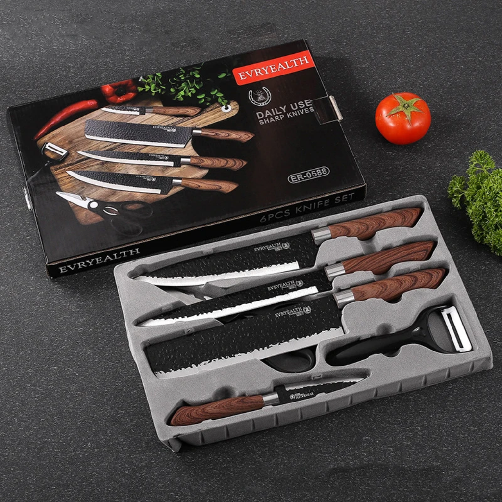 9000fcfa Ensemble couteau 6pcs